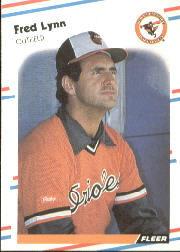 1988 Fleer Baseball Cards      566     Fred Lynn